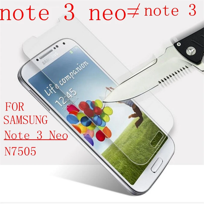 

Note 3 neo Tempered Glass For Samsung Galaxy Note 3 neo mini SM-N7505 N750 N7505 N7502 Screen Protector Protective Film case