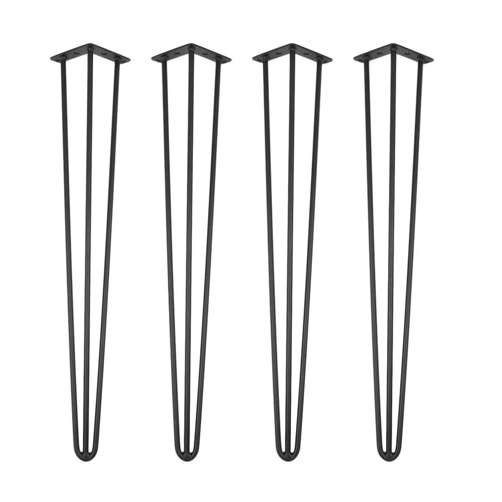 

4 PCS/Set 28 Inch 10mm Universal Coffee Table Legs Tube Modern Furniture Legs Hairpin Legs Durable Home Accessories