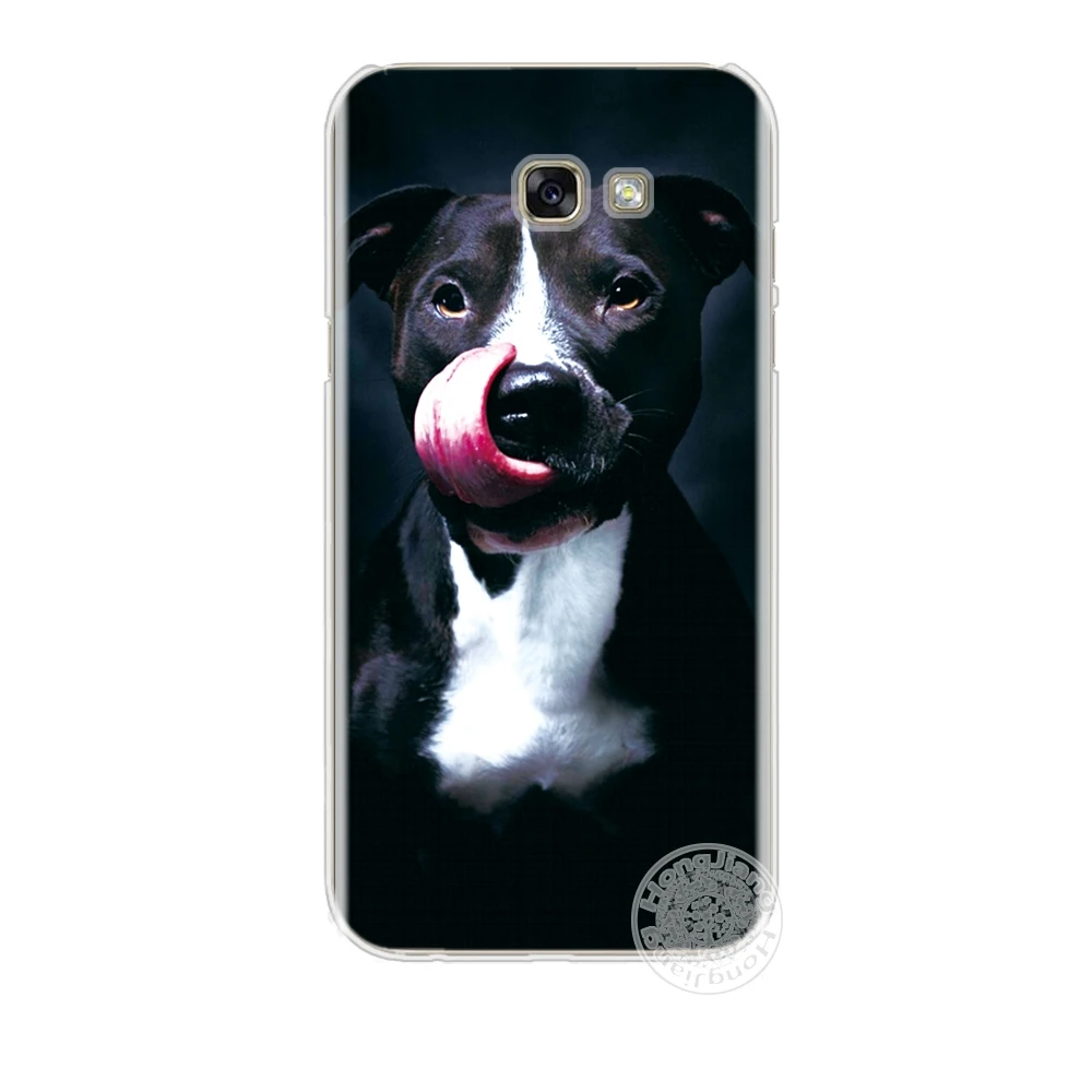 HAMEINUO pitbull dog чехол для сотового телефона Samsung Galaxy A3 A310 A5 A510 A7 A710 A8 A810 A9 2015 2016 2017|cover for