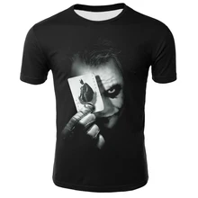 Большие размеры, S-4XL, крутая футболка Джокера, мужская летняя футболка Харадзюку, Повседневная футболка с круглым вырезом, Homme, забавная футболка, s, 0