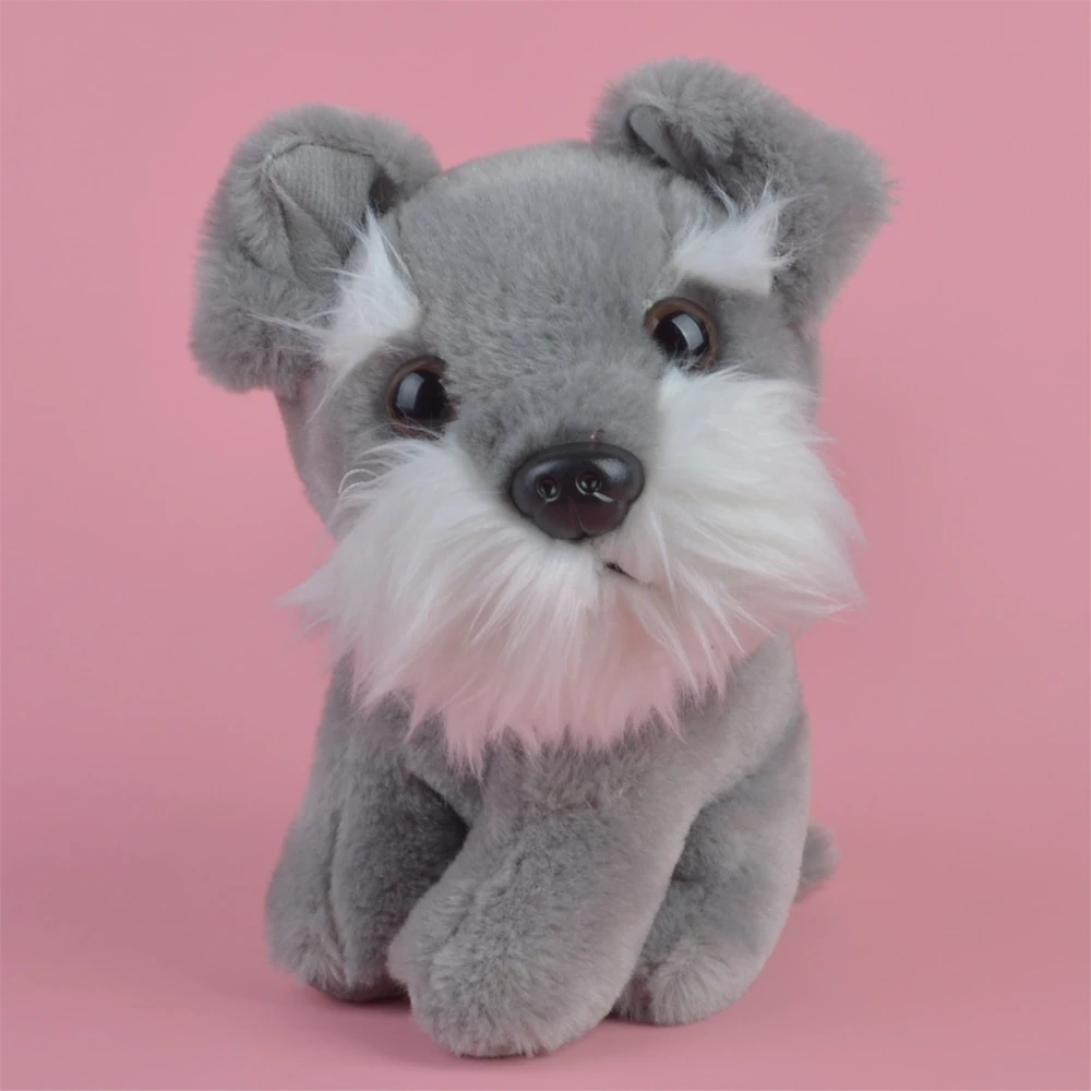 plush schnauzer dog