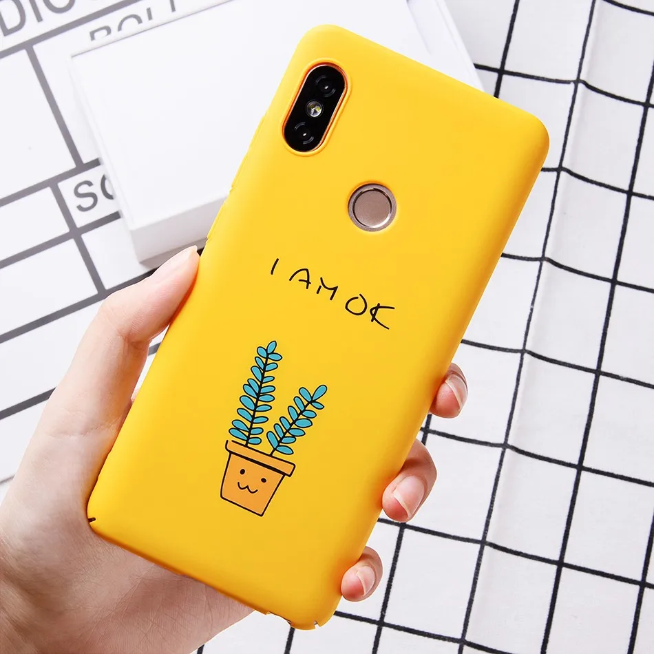 TOMKAS Cute Cartton Cases For Xiaomi Redmi Note 5 Case Plain PC Animal Patterned Coque For Xiaomi Redmi Note 5 Pro Funda