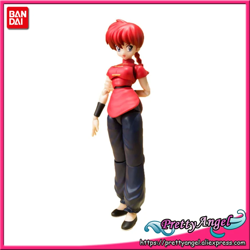 PrettyAngel подлинный Bandai S.H. Figuarts Ranma Saotome (девочек) Ранма 1/2 фигурку|action figure|ranma 1/2figures