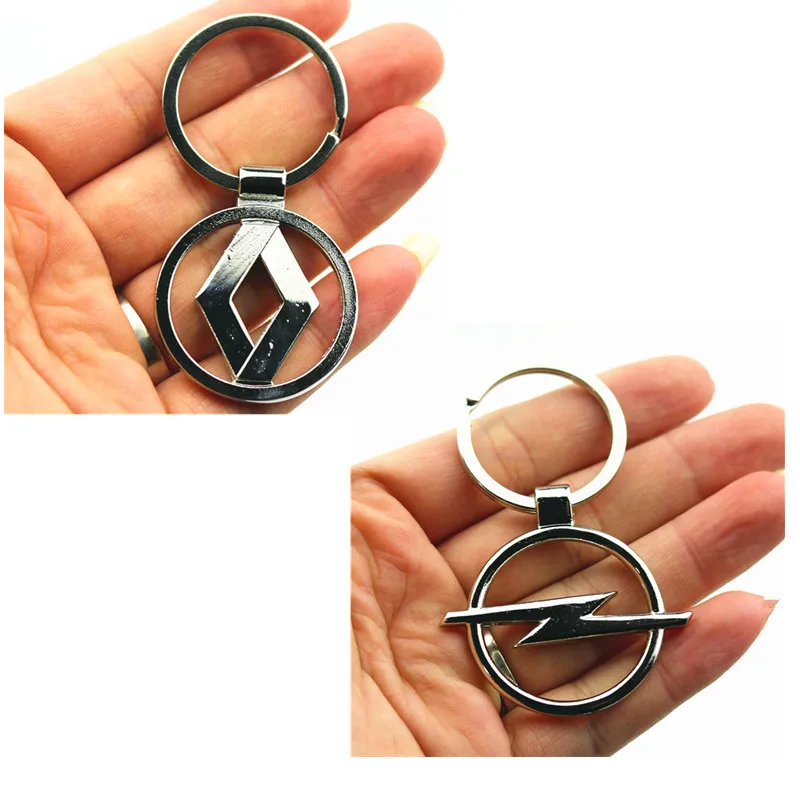 

3D New style Metal Car Key Ring Fashion Brand Emblem case For Renault OPEL Corsa Insignia Astra Antara Meriva Zafira accessories