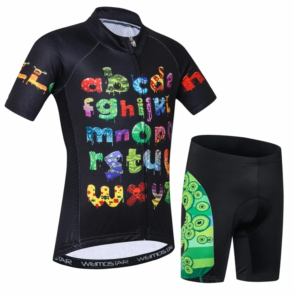 Summer Kids Cycling Set Bike Jersey Shorts suit Children Road Mountain MTB Bicycle Clothes Boys Maillot Ropa Ciclismo Top bottom