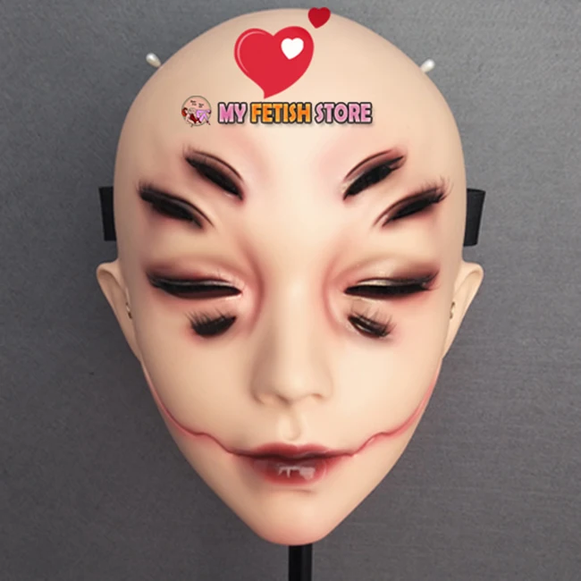 Li) Женская Смола половина головы маска кигуруми без глаз косплей японского аниме ролевая маска кукла кроссдресс