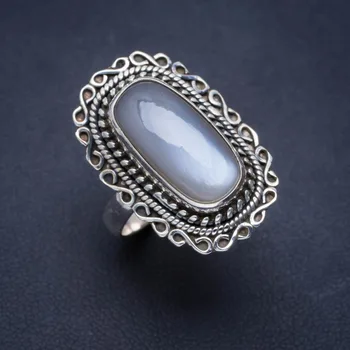 

Natural Cat Eye Handmade Unique 925 Sterling Silver Ring 8.75 A1091