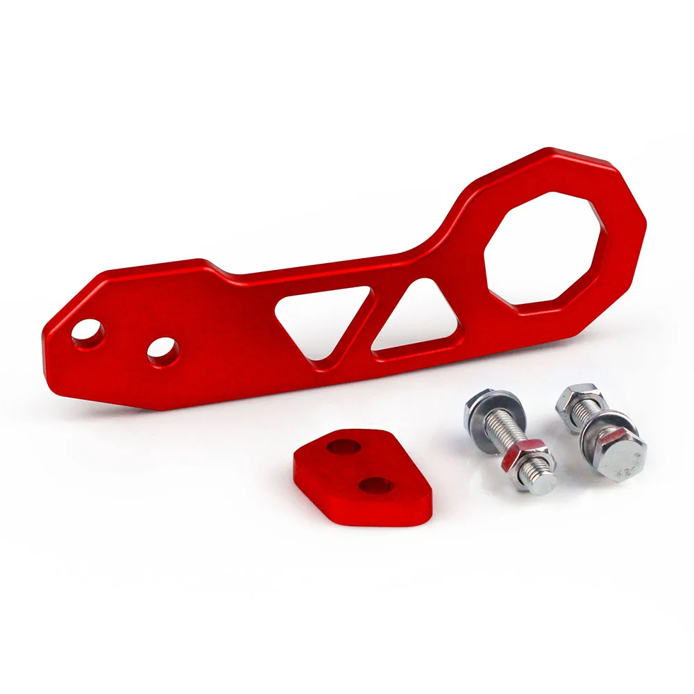 RASTP-высококачественный гоночный задний буксировочный крюк алюминиевый задний буксировочный крюк для Honda Civic без логотипа RS-TH004NM - Название цвета: red