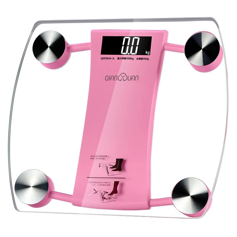 Большой размер, умные напольные весы для ванной, весы для тела, цифровые, de peso, высокоточный датчик, потеря веса, 150 кг - Цвет: Розовый