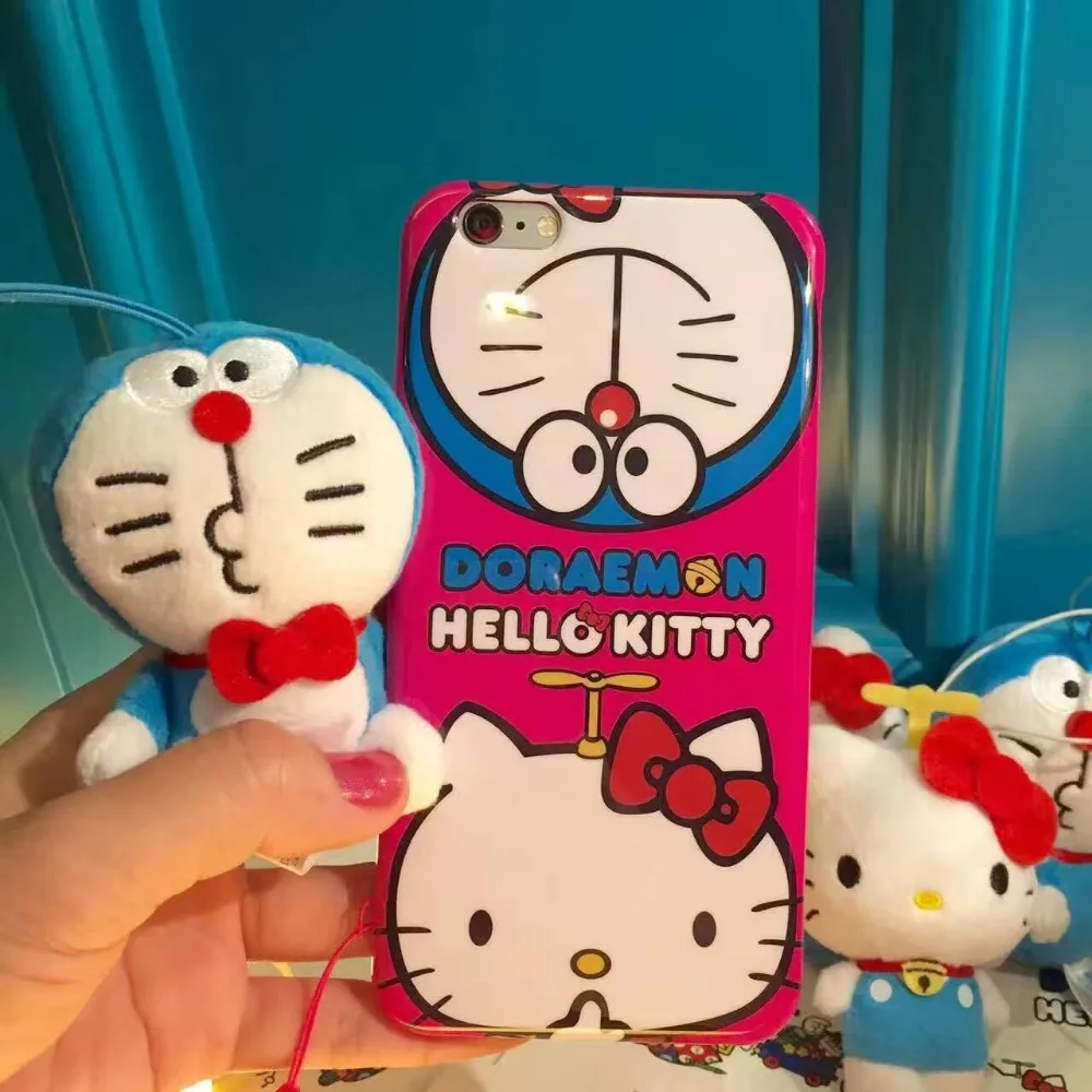 Jepang Kartun Lucu Hello Kitty Doraemon TPU Kasus Cover Dengan Sama