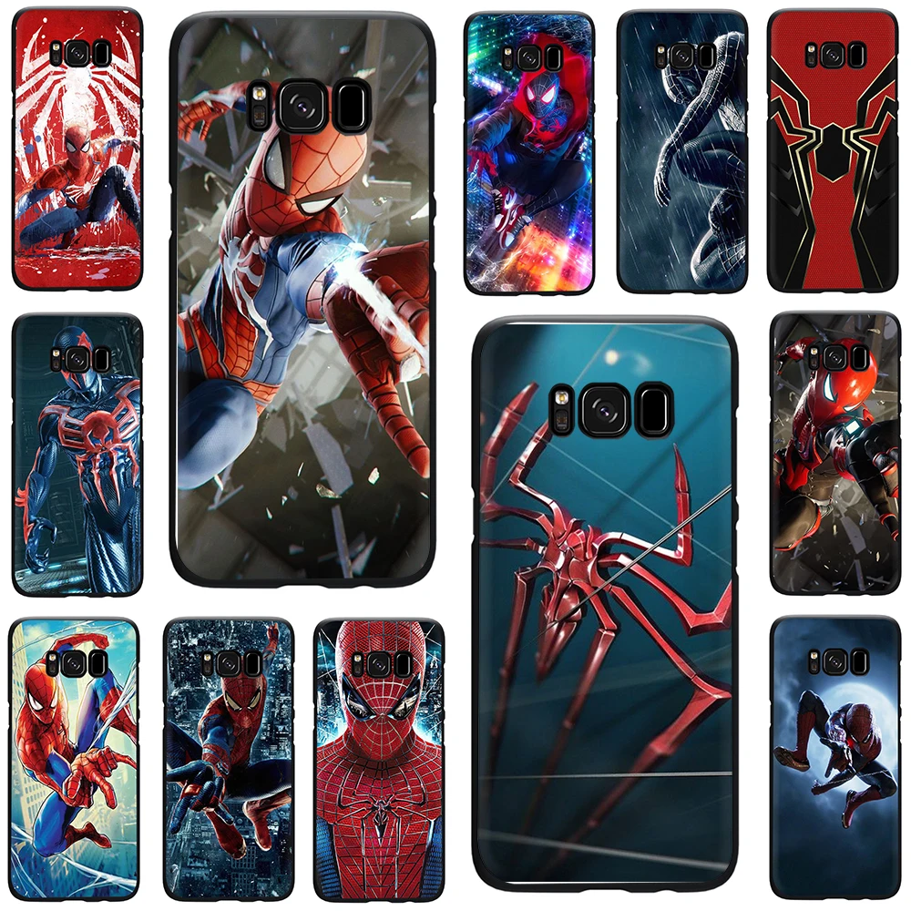 

spider-man Silicone phone case for Galaxy S6 S7 Edge S8 S9 S10 Plus S10e Note 8 9 J6 A6 Plus A8 A9 2018