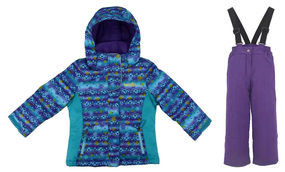 Детский зимний утепленный костюм Высококачественная уличная лыжная одежда для мальчиков и девочек - Цвет: Photo Color2
