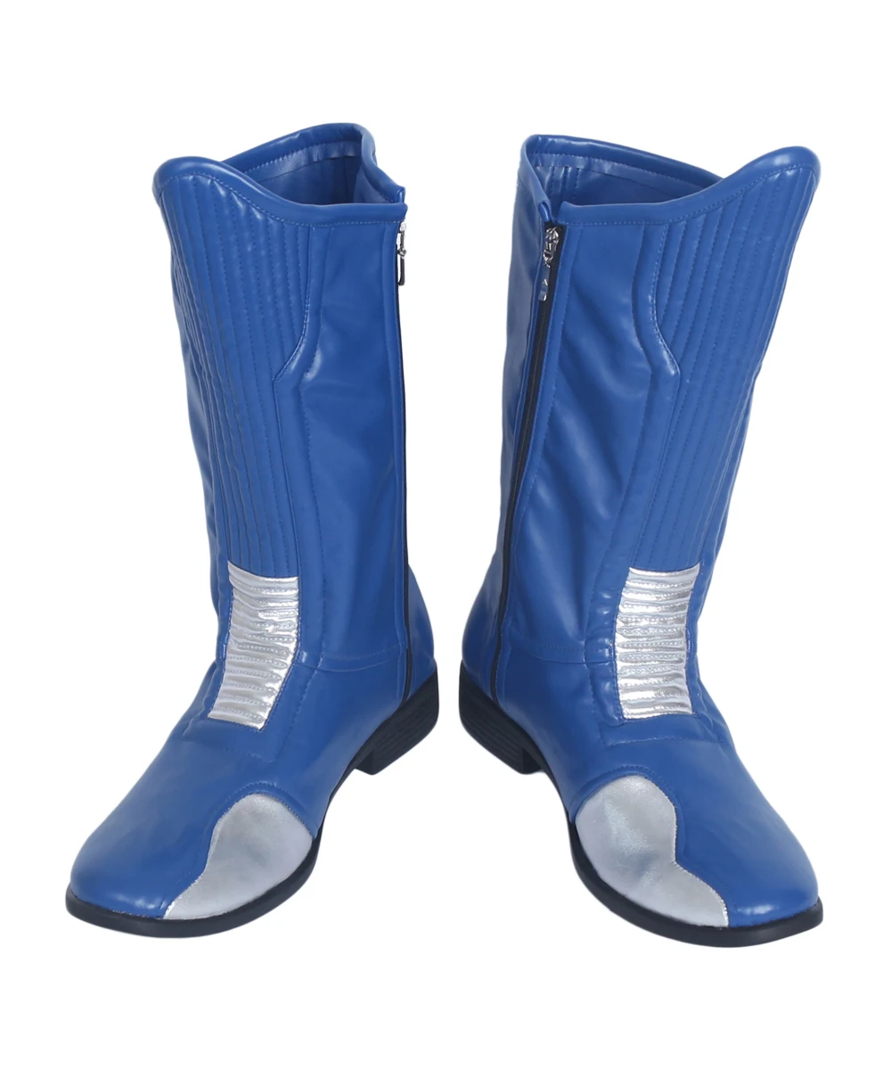 The Flash Blue Cosplay Boots Shoes Custom Madeflash bootscustom