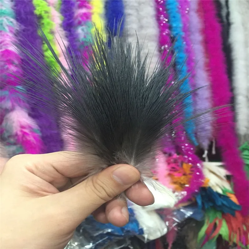 Wholesale 100pcs natural Great black Heron feathers silk 6-8inch//15-20cm