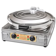 Электрическая сковородка для блинов горшок Рабочий стол для производства из нержавеющей стали, для выпечки духовка машина двухсторонняя нагревательная сковородка для блинчиков DY-20