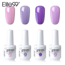 Elite99 15 мл Гель-лак для ногтей замачиваемый УФ светодиодный Гель-лак для ногтей маникюр DIY Дизайн ногтей красота дизайн Гель-лак 4 шт./лот