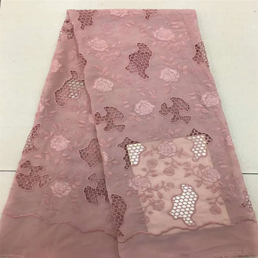 

2018 Latest French Nigerian Laces Fabrics High Quality Tulle African Laces Fabrics Wedding African French Tulle with sequin