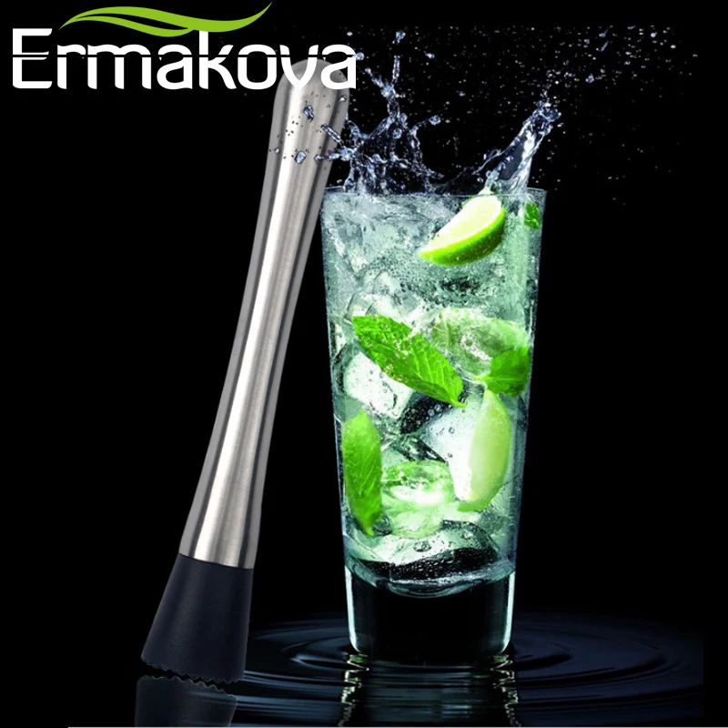 ERMAKOVA 8 дюймов для коктейлей Нержавеющая сталь пити фруктового Мохито фрукты