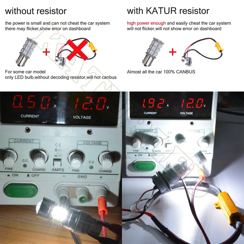 2 шт. 50 Вт 6ohm автомобильный Canbus декодер нагрузочные резисторы для BAU15S PY21W поворотник Blink Blinker светодиодный лампочка DC12V