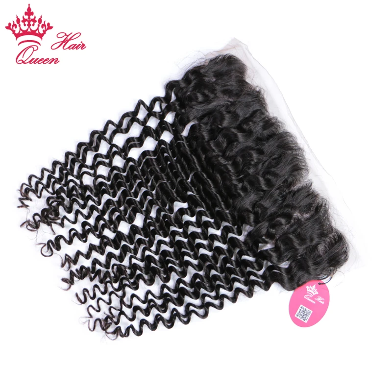 Deep wave Brazilian Virgin Human Hair Lace Frontal Closure 13\