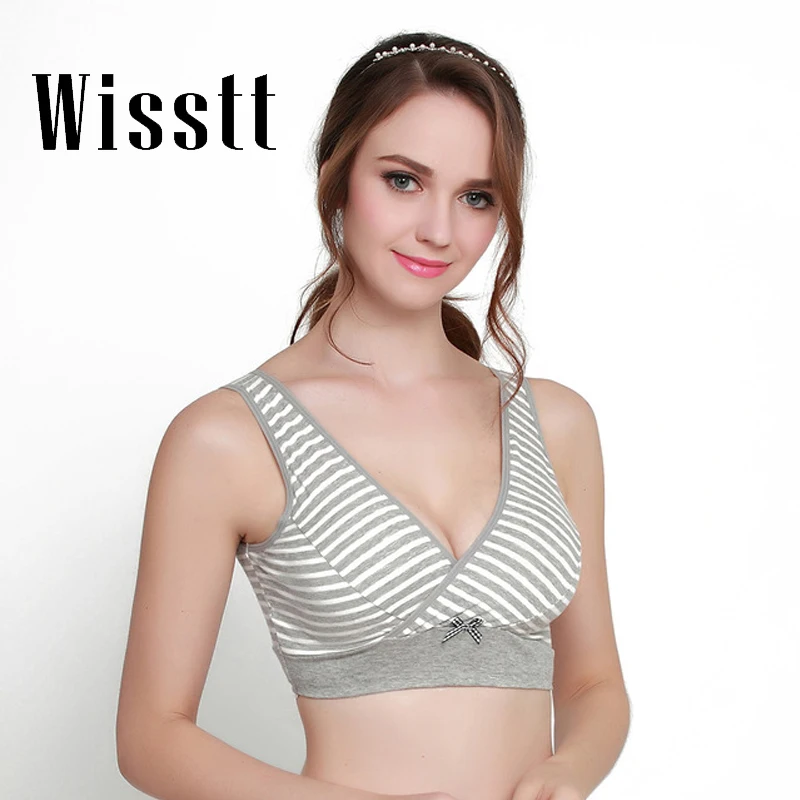 Wisstt Cotton Maternity Nursing Bra Pregnancy Clothes sleeping bras for