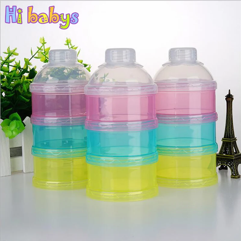 3 Layer Portable Infant Baby Milk Powder Formula Dispenser Storage