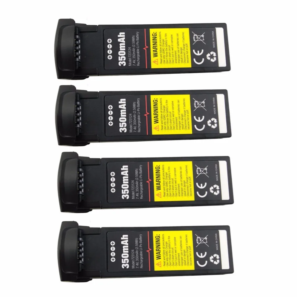 

4PCS 7.4V 350mah lithium battery for UDIRC U29 U29S folding quadcopter spare parts battery