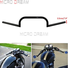 Мотоцикл " Rise Clubman руль Универсальный 7,8"/22 мм ручка для Harley Dyna Street Bob Кафе Racer Bobber Chopper
