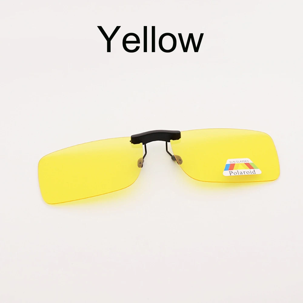 Унисекс поляризационные очки клип вождения ночного видения линзы анти-UVA Анти-UVB езда Поляризованные клип рыбалка 8 цветов