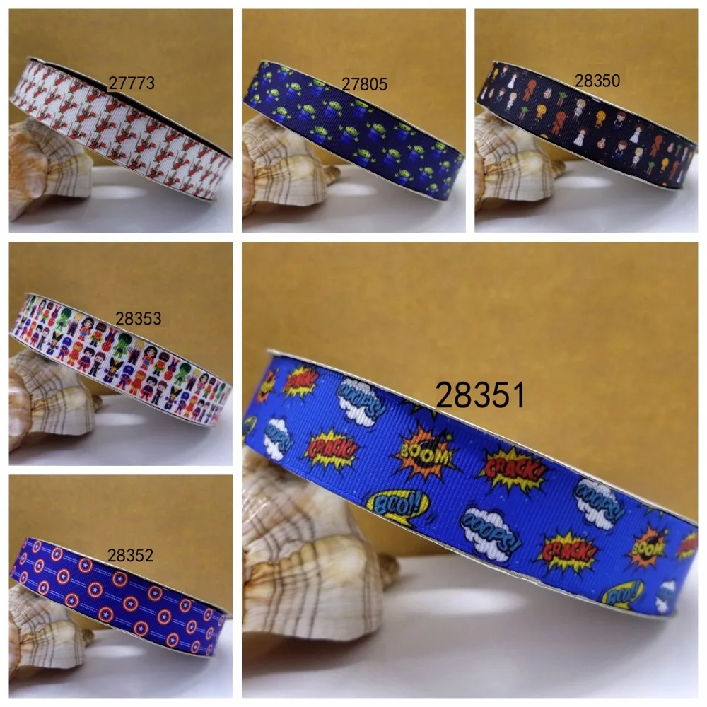 50 ярдов мультфильм напечатанный grosgrain ленты 28351