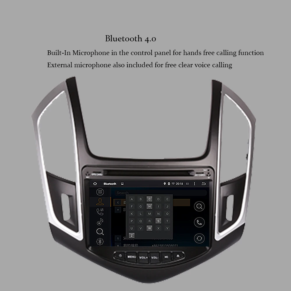 Discount 2 Din Octa Core 1024*600 Android 9.0 RAM 4GB Car DVD Player GPS SAT NAV Head Unit For Chevrolet CRUZE 2015-2020 Radio Screen IPS 5