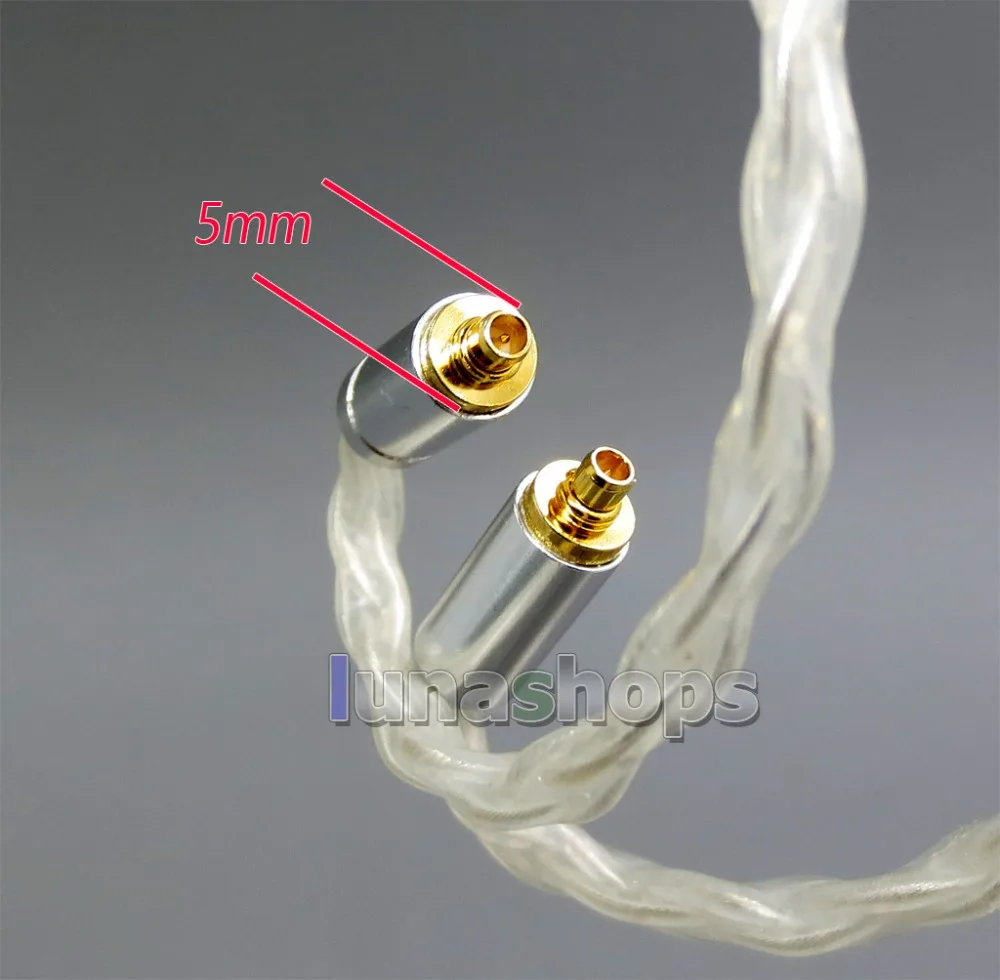 LN006256 2,5 мм 4,4 мм xlr Сделано в Китае 4 в 1 разъем 8 ядер 99.99% чистый Серебристые наушники кабель для Shure se535 se846 MMCX 5 на возраст 6, 8, 10, 12 лет 20 BA
