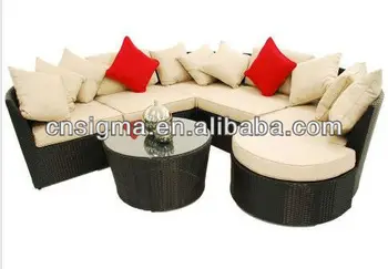

New and Sweet Outdoor Furniture Rattan 5 Seater Corner Sofa Set