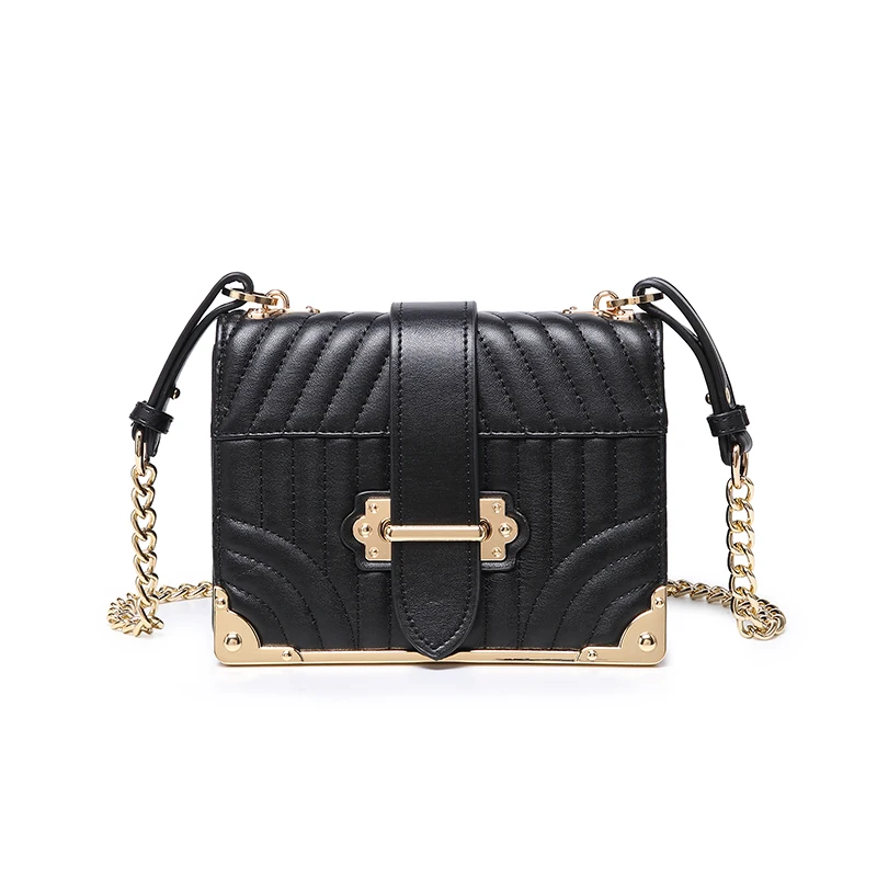 

Brand Designer Women Messenger Bag Fashion Crossbody Bag PU Leather Vintage Shoulder Bag With Chain Large Capacity Red Black