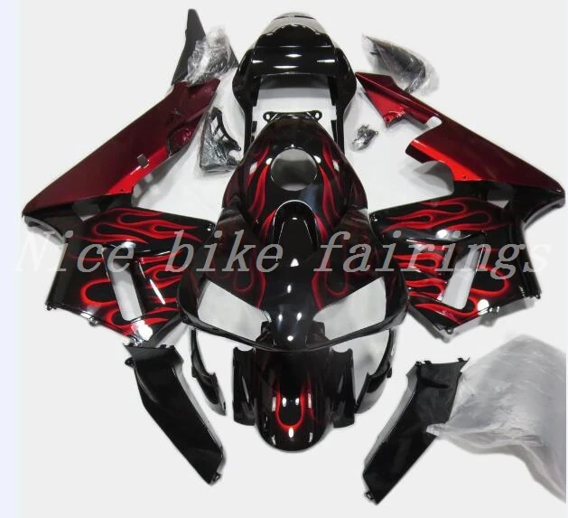 

New Injection Mold Full Fairing kit Fit For Honda CBR600RR F5 2003 2004 03 04 600RR 600 ABS +Tank cover custom red flame
