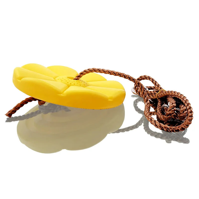 1set 28*28cm PE Children flying saucer flower swing 1.8M long by 1 rope Kids Swing