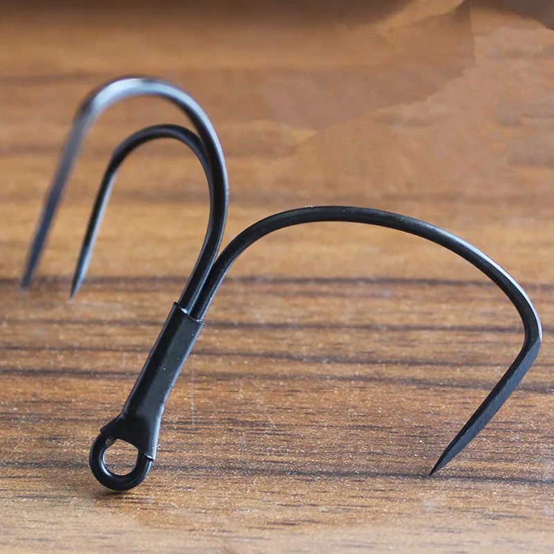 

Anchor Hooks Black Nickel Coating Hand Grinding Nip Sharp Fishing Hook Small Big Size High Carbon Steel Penetration