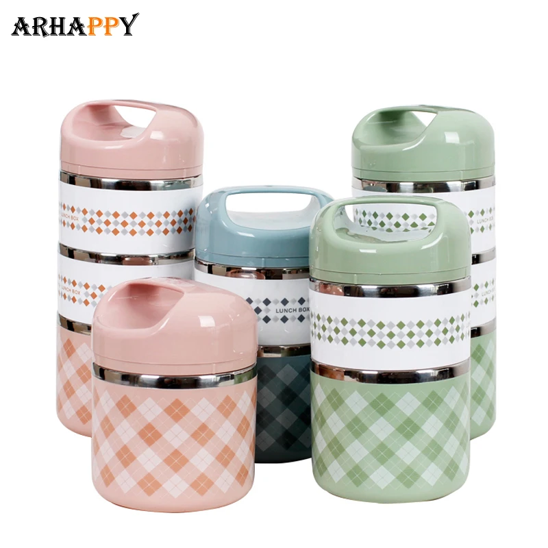 

Portable Thermal Lunch Box Leakproof Multilayer Thermos Food Lunch Box Container Stainless Steel Lunchbox Food Container