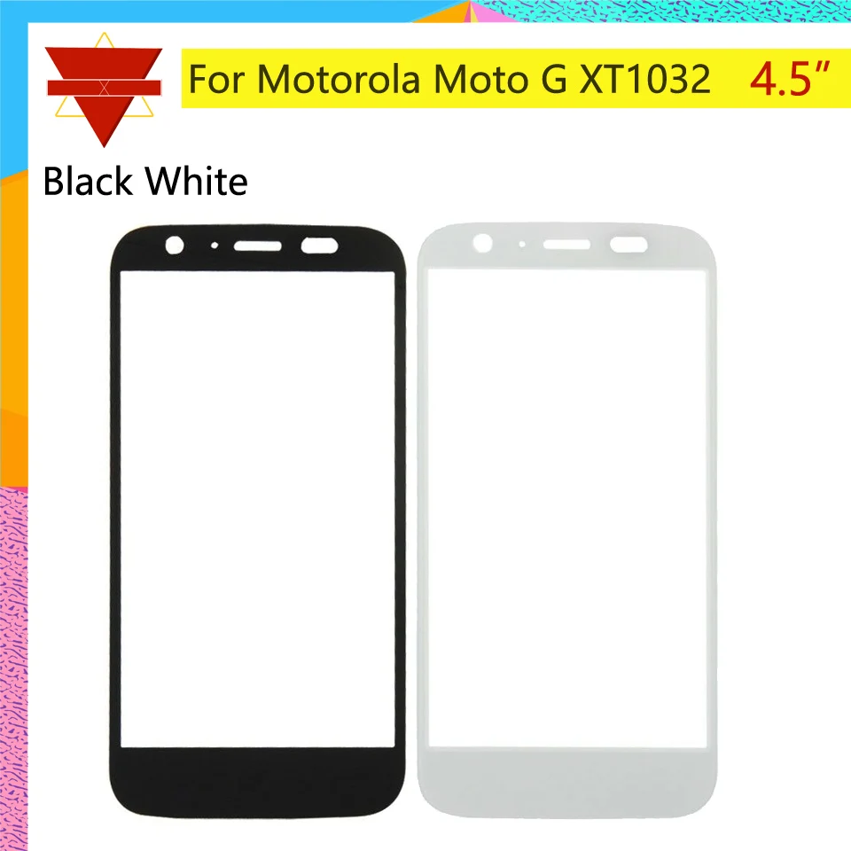 10pcslot New 4.5&quot LCD Front Glass Lens For Motorola Moto G XT1032 Outer Screen Replacement Touch | Мобильные телефоны и