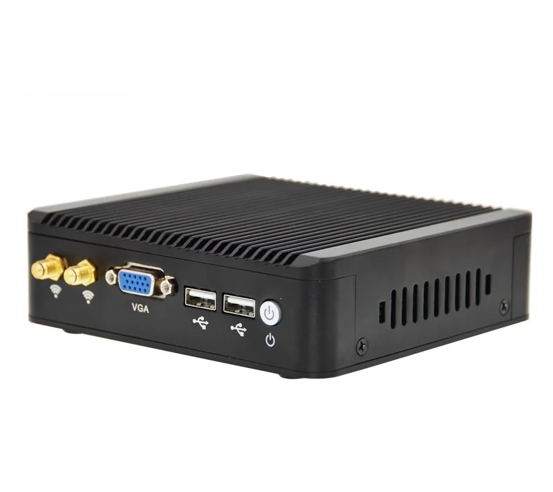 Безвентиляторный мини ПК с процессором Intel Celeron J1900 Quade Core Поддержка Windows/Linux WIFI 4
