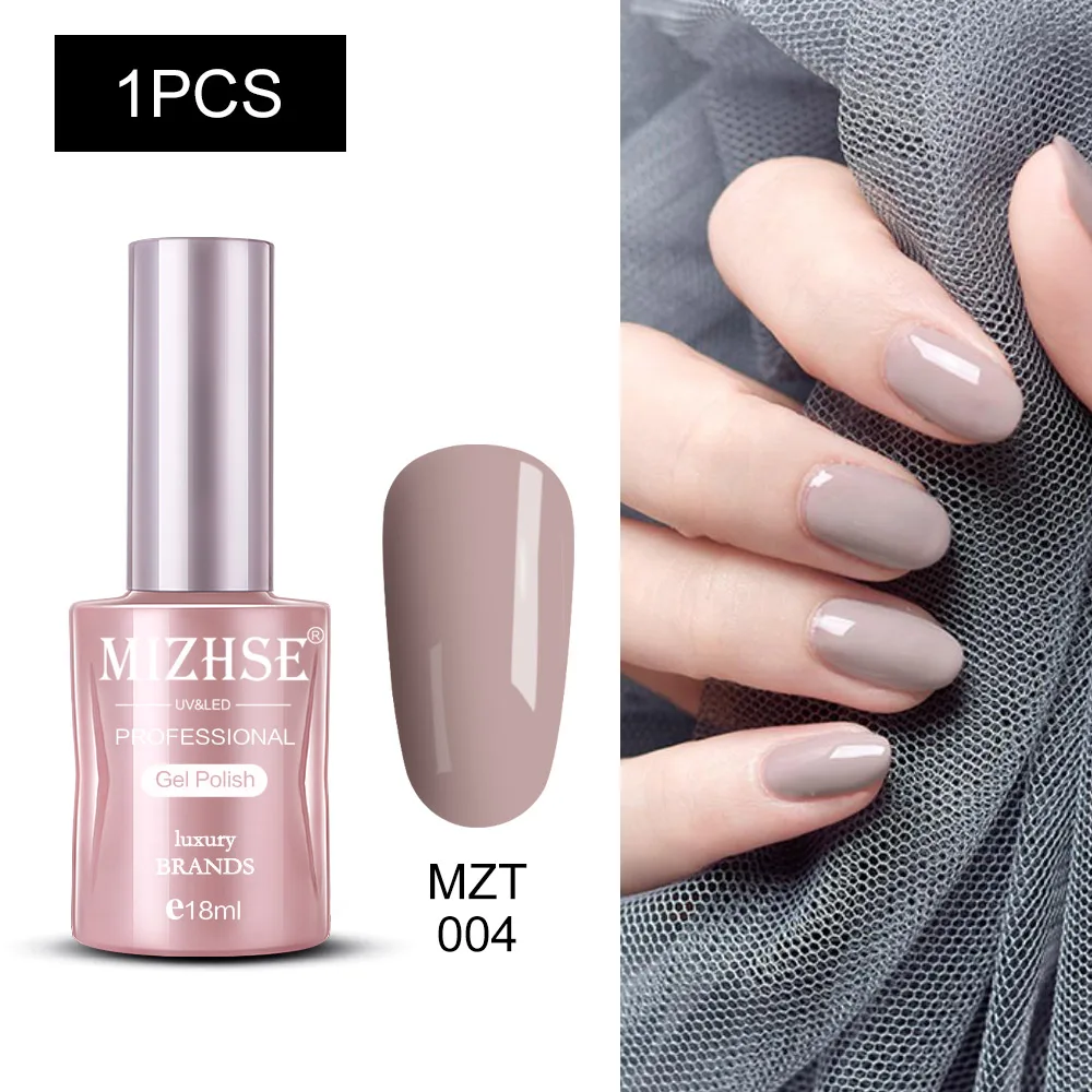 MZT004 MIZHSE Гель-лак для ногтей UV Vernis Полупостоянный праймер верхнее покрытие 18 мл для маникюра геллак Полупостоянный гибридный дизайн ногтей - Цвет: MZT004