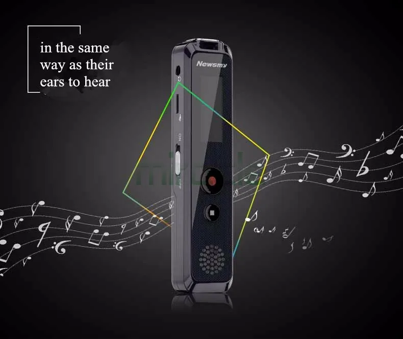 Newsmy Rv90 1 1 Pouces 16g Enregistreur Vocal Mini Hd Longue Distance Reduction Du Bruit En Acier Coque Metallique Enregistreur Dictaphone Aliexpress