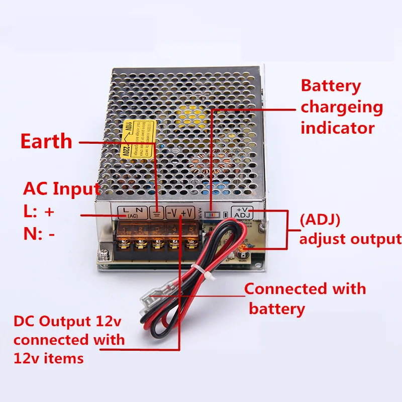 SC-35-12) 13,8 V зарядное устройство AC/DC CE ROHS одобрение 35W 3A 12V UPS драйвер импульсного источника питания коробка для видеонаблюдения