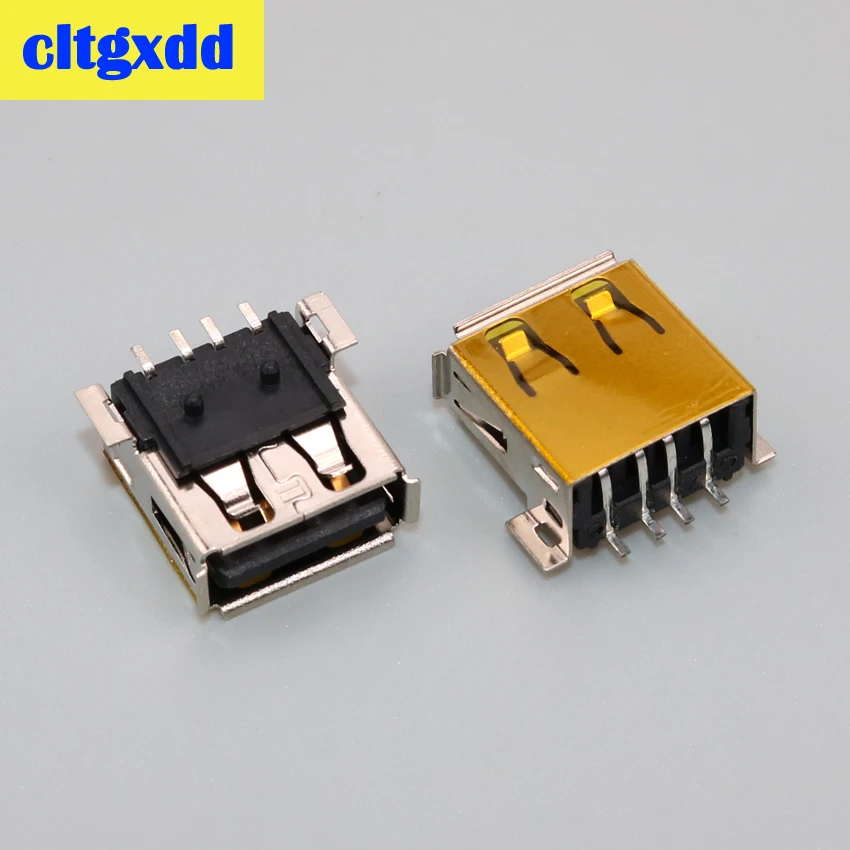 Cltgxdd 2 шт. USB 0 4Pin A Тип гнездо разъем фута 90 градусов передача данных Зарядка