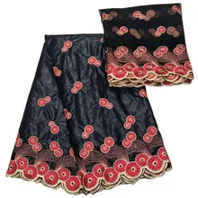 Африканский Базен riche ткань хлопок черный Базен brode getzner кружево высокое качество морская парча ткань французское кружево 5+ 2 Ярд/лот