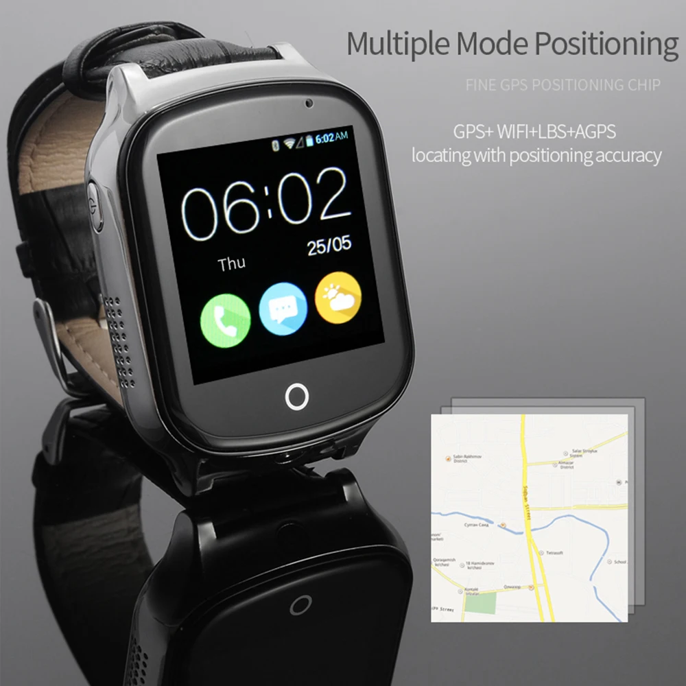 Смарт часы 3G для пожилых детей наручные с Wi Fi GPS трекером кнопкой SOS камерой