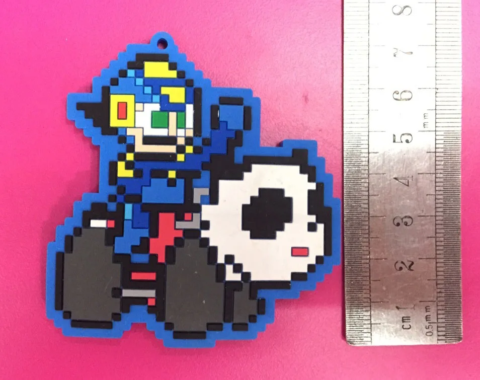 Новое поступление Rockman pixe Аниме оригинальный брелок каучуковый