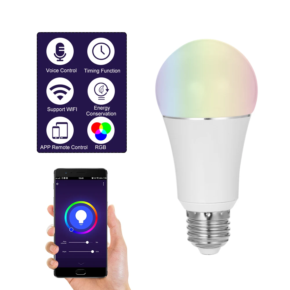 Aliexpress.com : Buy E27 Smart WIFI Bulb RGB RGBW Dimmable LED Bulb