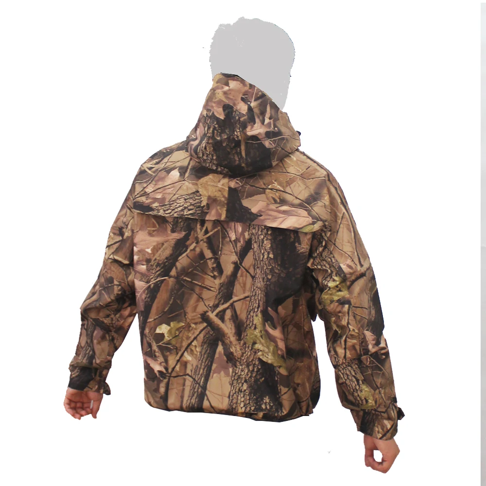 Открытый Водонепроницаемый Камуфляж нахлыстом Охота дышащие болотные куртки Тактический снайперский костюм Одежда для рыбалки