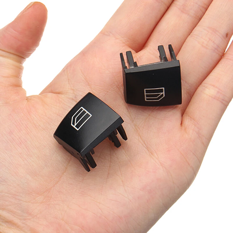 1 Pair Window Control Switch Plastic Car Window Switch Repair Button Cap Driver Seat For